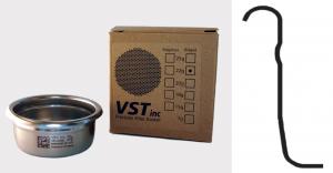 Foto: VST-22-STD: Precízny nerezový filter na espresso VST 22 gramov - štandardný (s výstupkom na boku)