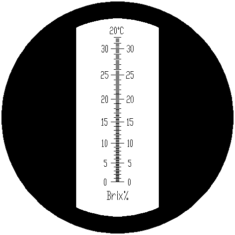 Náhľad: Stupnica refraktometru RBR32-AL-ATC